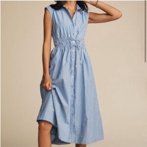 Anthropologie Maeve Sleeveless Shirt Dress- Medium